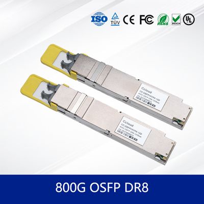 Μεγάλη ταχύτητα 800G OSFP 112 DR8 CC-OSFP08DR8-12D μονάδα δέκτη για κέντρο δεδομένων