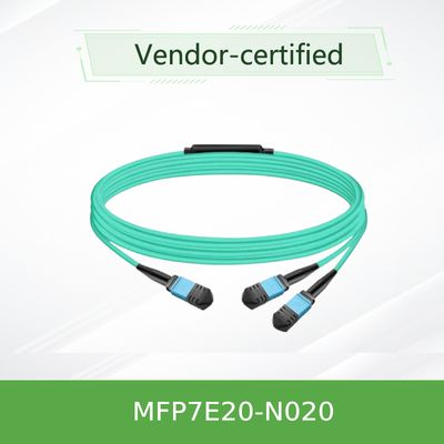 Οπτικό καλώδιο οπτικών ινών Nvidia Mfp7e20-Nxxx Multimode Splitter Mfp7e20-N020 Mmf, MPO12 APC σε 2xmpo12 APC