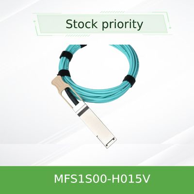 Γρήγορες αποδοτικές συνδέσεις 100GbE 25GbE κέντρων δεδομένων καλωδίων ινών καλωδίων MFS1S00-H015V Aoc Mellanox AOC DAC