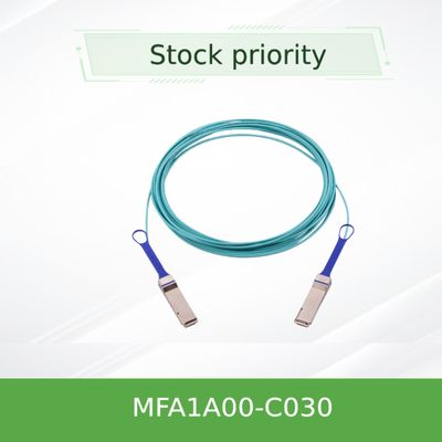 Ενεργά οπτικά καλώδια MFA1A00-C030 QSFP LSZH 30m AOC Mellanox 100GbE