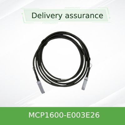 MCP1600-E003E26 άμεσος συνδέστε το χάλκινο καλώδιο InfiniBand EDR μέχρι 100Gb/S QSFP28 3m μαύρο 26AWG