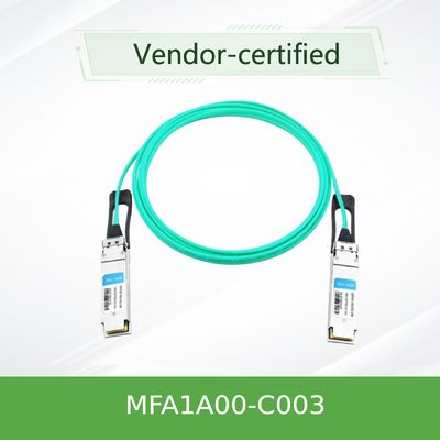 Ενεργό οπτικό καλώδιο MFA1A00-C003 100GbE 3m QSFP LSZH Mellanox AOC
