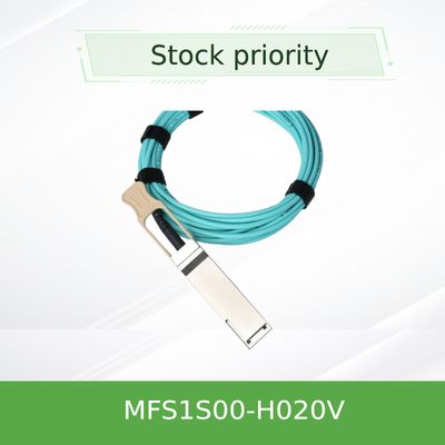 Καλώδιο MFS1S00-H020V IB HDR Mellanox AOC κονσολών μέχρι το καλώδιο δικτύων 200Gb/S QSFP56 20m