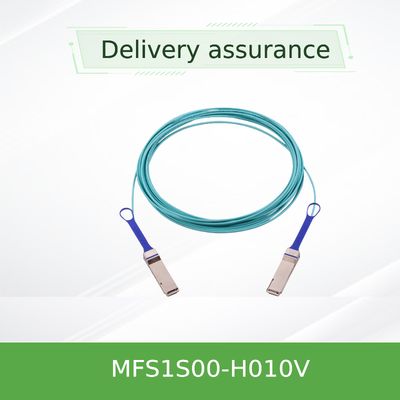 καλώδιο 10M QSFP56 MFS1S00-H010V 200G Mellanox AOC στη υψηλή ταχύτητα κεντρικών υπολογιστών