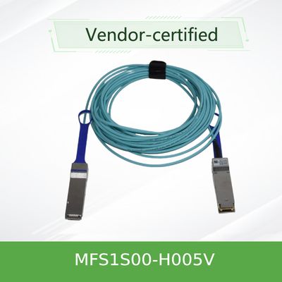 Το ενεργό καλώδιο 5 ινών MFS1S00-H005V Mellanox IB μετρά mellanox το καλώδιο AOC