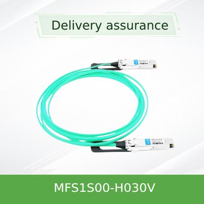 Καλώδιο 30M καλωδιακών δικτύων MFS1S00-H030V IB 200G mellanox Aoc χαμηλή λανθάνουσα κατάσταση υψηλής ταχύτητας QSFP56