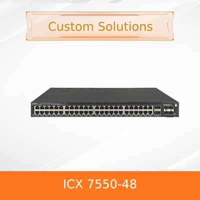 RUCKUS ICX 7550-48 Συγκεντρώσιμο διακόπτη   Multigigabit PoE++ 802.3bt 100GbE Uplinks
