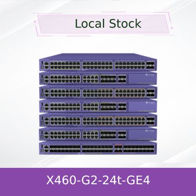 Stackable x460-G2-24t-GE4-βάση 216Gbps διακοπτών δικτύων AVB 24ports ακραία