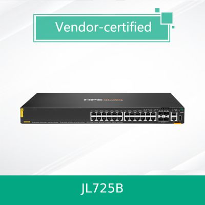 100% Γνήσια Προϊόντα Hpe Aruba Networking Cx 6200f 24G Class-4 Poe 4SFP+ 370W Switch (JL725B)