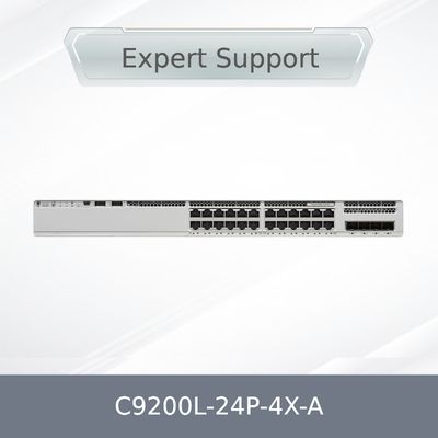 Νέο αρχικό εργοστάσιο σφραγισμένο C9200L-24p-4X-a 9200L 24-Port Poe+ 4 X 1g Network Advantage Ciscos Switch C9200L-24p-4X-a