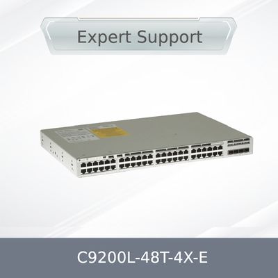 Νέος αρχικός διακόπτης δικτύου C9200L-48t-4X-E, L3, διαχειριζόμενος, 48 X 10/100/1000 + 4 X 10 Gigabit SFP+ (uplink)