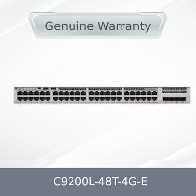 Νέο αρχικό αποθεματικό 9200 σειράς 9200L 48-Port δεδομένα, 4 X 1g, Network Essentials C9200L-48t-4G-E Network Switch