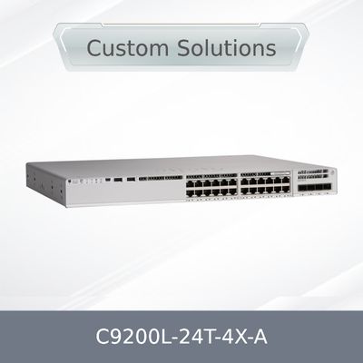 Αρχικό Νέο Cisco C9200L-24t-4X-a Καταλύτης 9200L 24-Port 4X 1g Snmp Stackable Qos Lacp Cisco Switch C9200L-24t-4X-a
