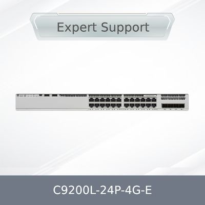 C9200L-24p-4G-E Cisco Catalyst 24 θυρών Poe Layer3 Managed Gigabit Ethernet 4 θυρών SFP Stackable Network Switch C9200L-24p-4G-E
