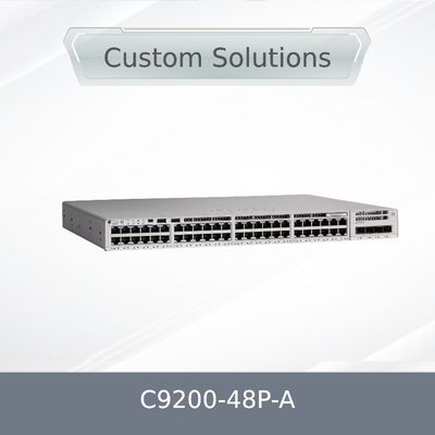Διακόπτης δικτύου Cisco C9200-48p-a Σειράς C9200 48 θυρών PoE+ Network Advantage Υψηλής Ποιότητας
