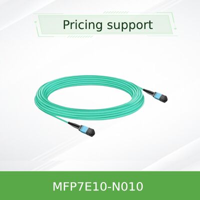 NVIDIA mellanox MFP7E10-N010 10m MPO-12/APC Multimode Fiber Optic Cable   Type-B Crossover, 8-Fiber, OM4