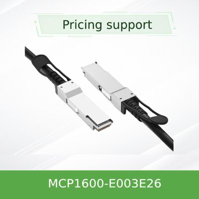 Καλώδιο χαλκού NVIDIA Mellanox MCP1600-E003E26 100Gb/s QSFP28 Passive Direct Attach – 3m, EDR InfiniBand, Χαμηλή Καθυστέρηση, Σχεδόν Μηδενική Κατανάλωση Ενέργειας για Διασυνδέσεις Κέντρων Δεδομένων