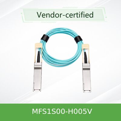 Καλώδιο Οπτικής Ενεργής Τύπου NVIDIA Mellanox MFS1S00-H005V 200Gb/s QSFP56 – 5m MMF AOC για InfiniBand HDR & 200GbE