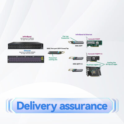 Δίδυμος λιμένας OSFP 2x400Gb/S πολλαπλού τρόπου SR8 50m πομποδεκτών 800Gb/S mma4z00-NS Mellanox