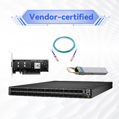 NVIDIA Quantum-2 MQM9700-NS2R 64-Port 400Gb/s Διαχειριζόμενος InfiniBand Switch με αντίστροφη ροή αέρα (C2P)