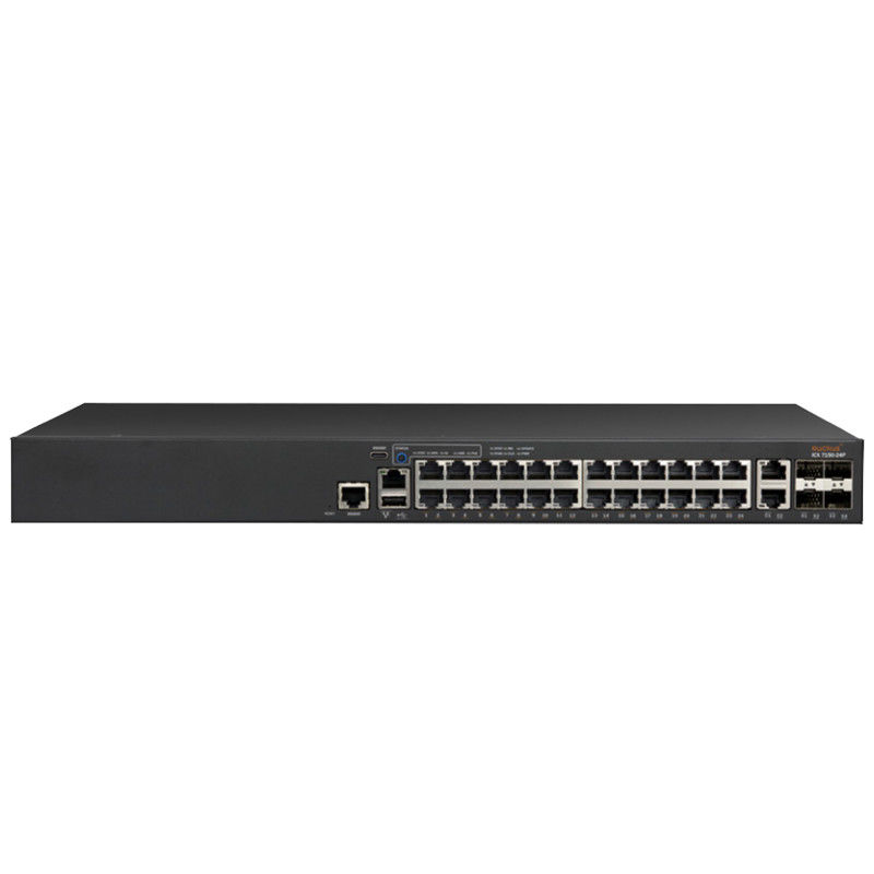 διακόπτης ICX7150 10/100/1000Mbps rj-45 σημείο εισόδου 370W δικτύων 24P 4X1G Ruckus