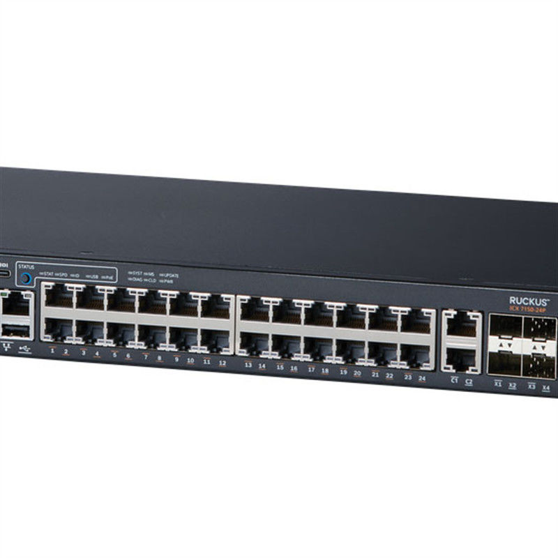 διακόπτης ICX7150 10/100/1000Mbps rj-45 σημείο εισόδου 370W δικτύων 24P 4X1G Ruckus