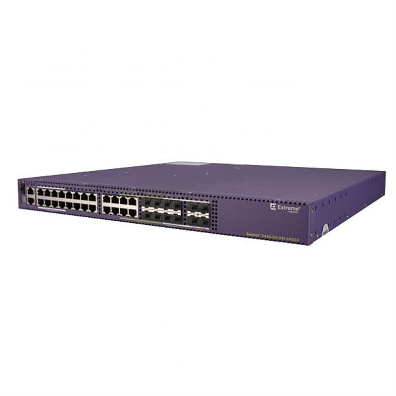 Stackable x460-G2-24t-GE4-βάση 216Gbps διακοπτών δικτύων AVB 24ports ακραία