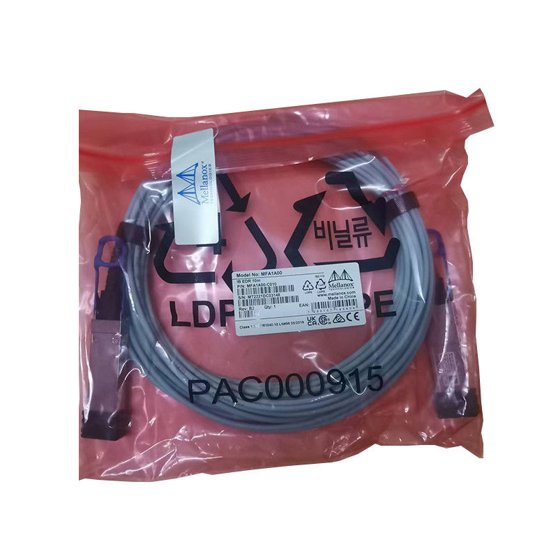 Δικτυακό δίκτυο που βασίζεται σε VCSEL QSFP Mellanox AOC Cable MFA1A00-E030 IB EDR έως 100Gb/S