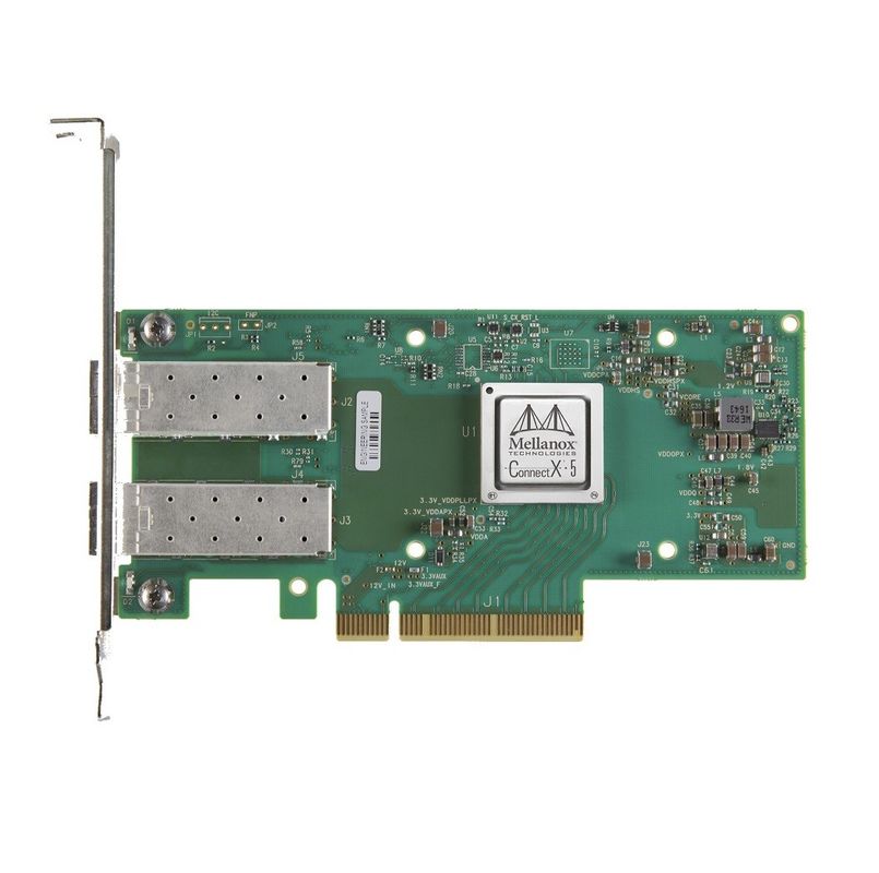 Συνδεμένο με καλώδιο το συνήθεια EN καρτών mcx512a-ACAT connectX-5 καρτών SFP Pcie Mellanox 10gb Ethernet