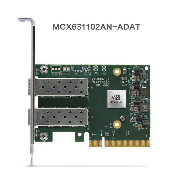 25GB διπλός λιμένας SFP28 PCIE 4,0 X8 καρτών mcx631102an-ADAT δικτύων της Nic Mellanox