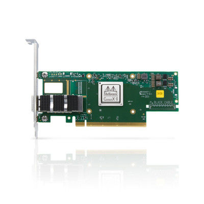 ConnectX-6 διπλός λιμένας QSFP56 καρτών mcx623105an-VDAT 100GbE δικτύων Mellanox διεπαφών DX EN