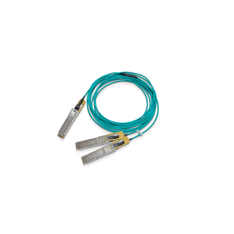 Χαμηλό καλώδιο Ethernet 200GbE θραυστών καλωδίων MFS1S50-H005V Mellanox AOC λανθάνουσας κατάστασης σε 2x100GbE 5m