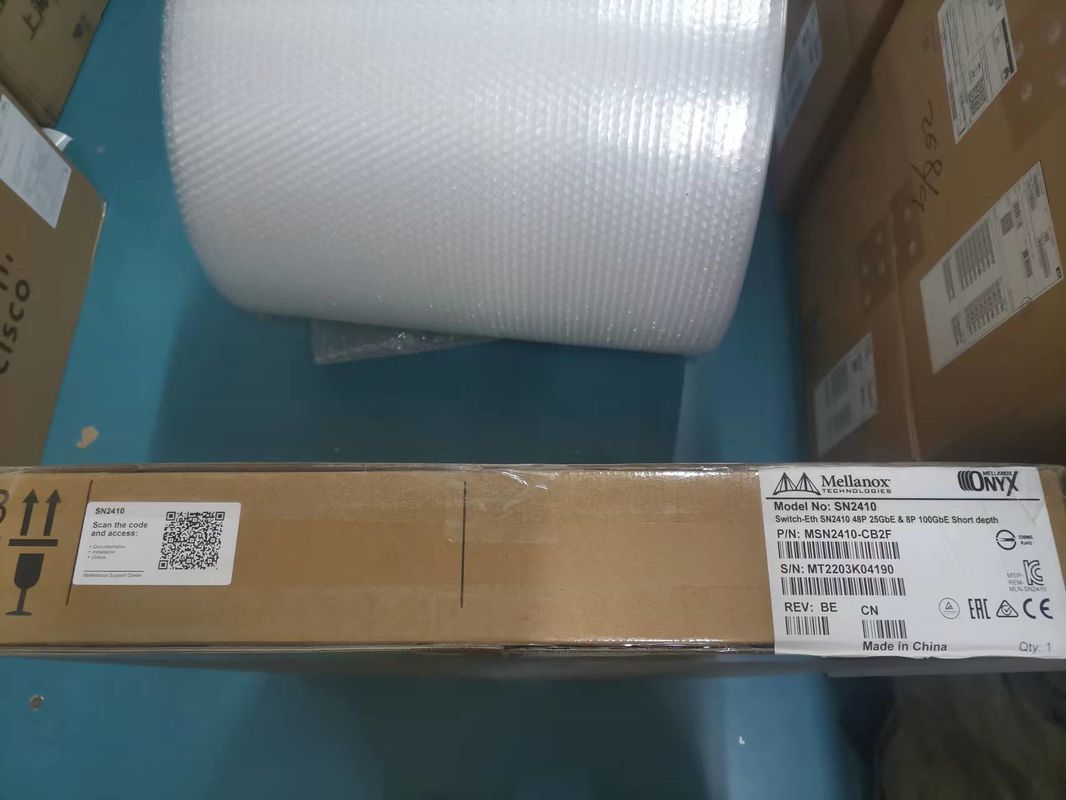 Διακόπτης Ethernet δικτύων MSN2410-CB2F Mellanox με Onyx 18 SFP28 και 4 λιμένες QSFP28