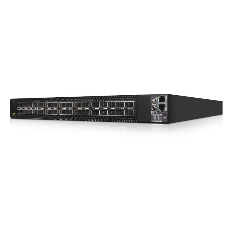 MSN3700-CS2F Mellanox δικτύων διακοπτών εξάρτηση ραγών ροών αέρος βάθους X86 ΚΜΕ P2C προμηθειών (εναλλασσόμενο ρεύμα) τυποποιημένη