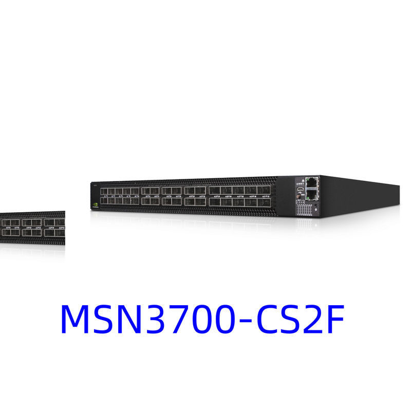 MSN3700-CS2F Mellanox δικτύων διακοπτών εξάρτηση ραγών ροών αέρος βάθους X86 ΚΜΕ P2C προμηθειών (εναλλασσόμενο ρεύμα) τυποποιημένη