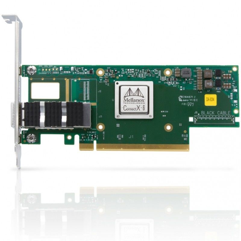 Mcx653106a-ECAT Mellanox 100gb Nic ConnectX- 6 διπλός λιμένας VPI Hdr100 Edr Ib