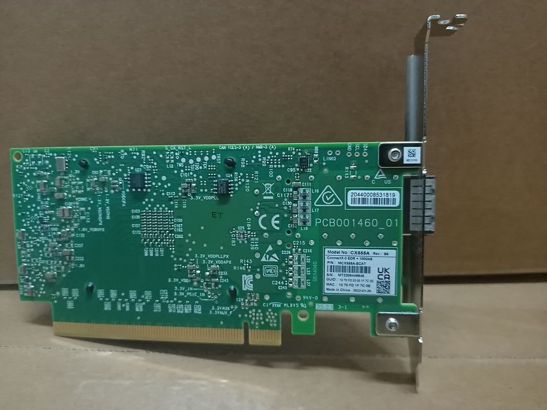 Mcx4121a-XCAT connectX-4 διπλός λιμένας SFP28 PCIe3.0 X8 καρτών 10GbE δικτύων Lx EN Mellanox