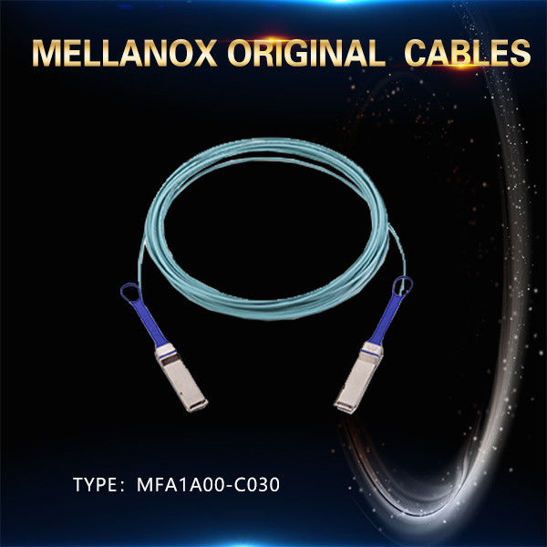Καλώδιο IB HDR δικτύων MFS1S00-H030V Aoc μέχρι 200Gb/S QSFP56 30m 200GBase-AOC QSFP56 σε QSFP56