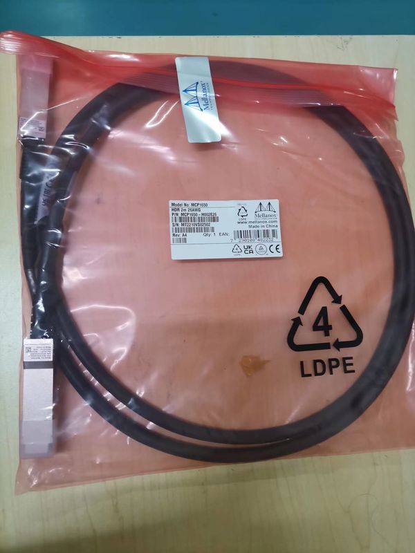 Παθητικός χαλκός Ib HDR καλωδίων MCP1650-H002E26 Mellanox Dac μέχρι 200GB/S Qsfp56 2M