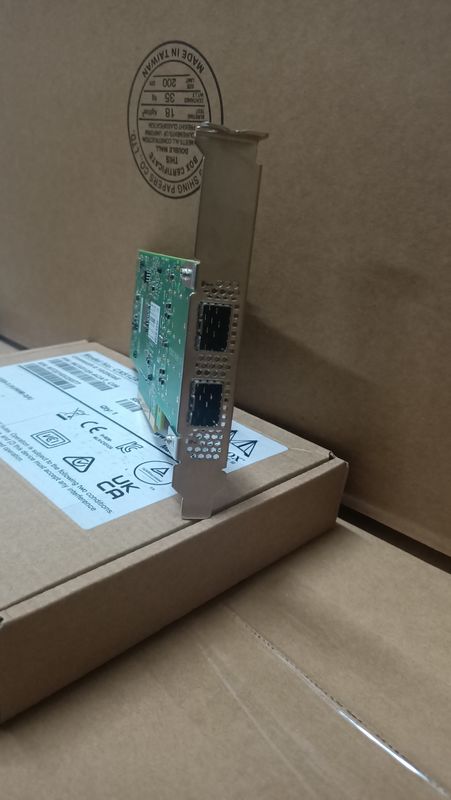 Mcx512a-ACAT Mellanox Connectx 5 διπλός λιμένας 10 EN κάρτα PCIe προσαρμοστών 25gbe Sfp28 3,0 X8