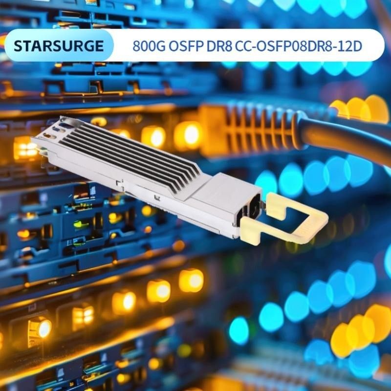 Υπολογιστική διασύνδεση 800Gbps OSFP Οπτικός Πηρακτής με Hotpluggable Dual MTP8APC Connector και υψηλή ταχύτητα δεδομένων