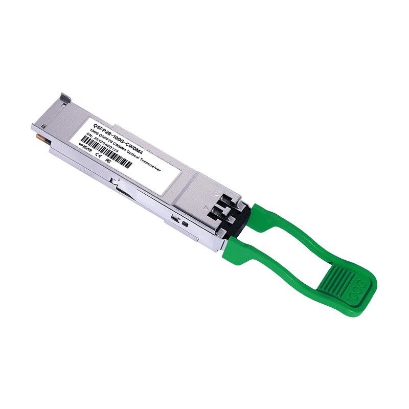 100G QSFP28 2χλμ. CWDM4 Δορυφόροι μετάδοσης οπτικών ινών Ethernet Δυναμικό δικτύου ≤3.5W Ελάχιστη απαίτηση ≤3.5W Περιοχή 2χλμ. Αρχική
