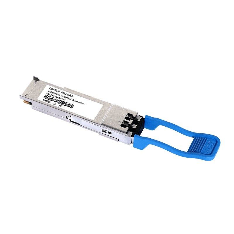 Απόσταση μετάδοσης 10km 40Gb/s QSFP LR4 Οπτικός δέκτης 1277.5nm 10km Duplex LC για ταχύτητα οπτικών ινών εξοπλισμού