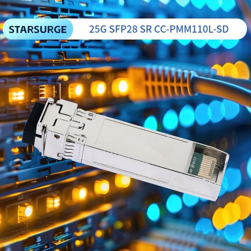 25G SFP28 SR Δύο LC Transceivers Module Πηγή ρεύματος DC 3.3V Συμβατότητα SFP28 MSA για εξοπλισμό οπτικών ινών