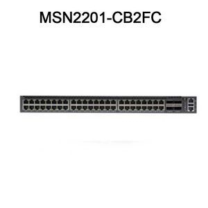 Δυνατή τεχνολογία Infiniband MSN2201-CB2FC Nvidia 920-9n110-00f1-0c0 48 RJ45 και 4 Qsfp28 Πύλες 2 Διακόπτης τροφοδοσίας