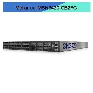 Λύση δικτύωσης MSN3420-CB2FC Ethernet Switch 48 SFP28 12 Qsfp28 θύρες για ταχεία μεταφορά δεδομένων