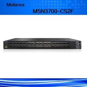 32 Qsfp28 θύρες Mellanox Switch MSN3700-CS2f με 2 πηγές ρεύματος και X86 CPU σε πρότυπο βάθος 43,6*433,2*590,6 mm
