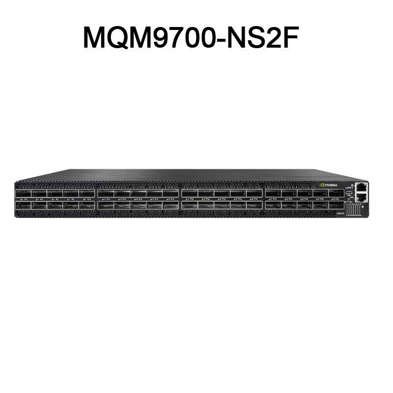 MQM9700-NS2F Mellanox Infiniband Switch Κβαντικό 2 NDR Λογισμικό 64 NDR θύρες 32 Osfp θύρες 2 ισχύος