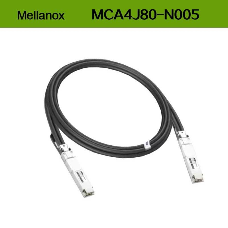 Δικτυακό καλώδιο DAC Mellanox MCA4J80-N005 Δικτυακό καλώδιο ενεργού χαλκού IB Twin Port NDR 800Gb/s OSFP 5 μέτρα