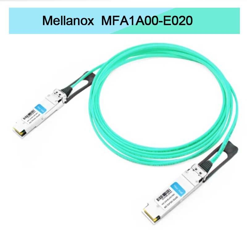 Nvidia Mfa1a00-Xxxx 100GB/S Qsfp28 Mmf Ενεργό οπτικό καλώδιο Mfa1a00-E020 Ενεργό καλώδιο ινών Ib EDR 100GB/S